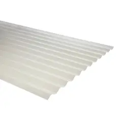FEMOGLAS - Plancha Fibra de vidrio Ondulada 0.9 mm 85x250 cm Luz Difusor