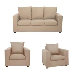 DECOOUTLET - Living 3 cuerpos Turin 80x94x186 cm Beige