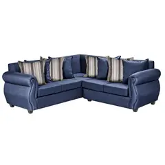 DECOOUTLET - Sofá Seccional 5 cuerpos Milan 203x75x200 cm Azul