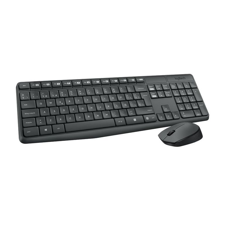 Combo teclado + mouse MK235 negro