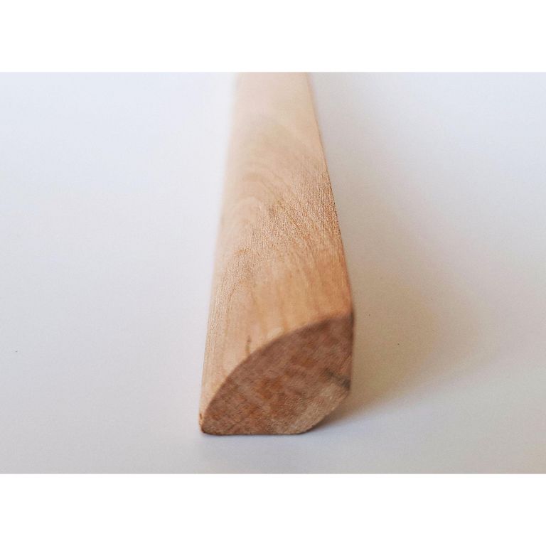 Moldura 1/4 Rodón Madera Natural 15 mm 1.5x300 cm