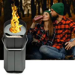 AMESTI - Estufa Pellet ICON Gris Charcoal