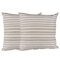 MASEL - Set de cojines Española estampada 50x50 cm Beige