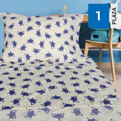 ILLUSIONS - Sabana Fox 1 plaza 144 Hilos Beige