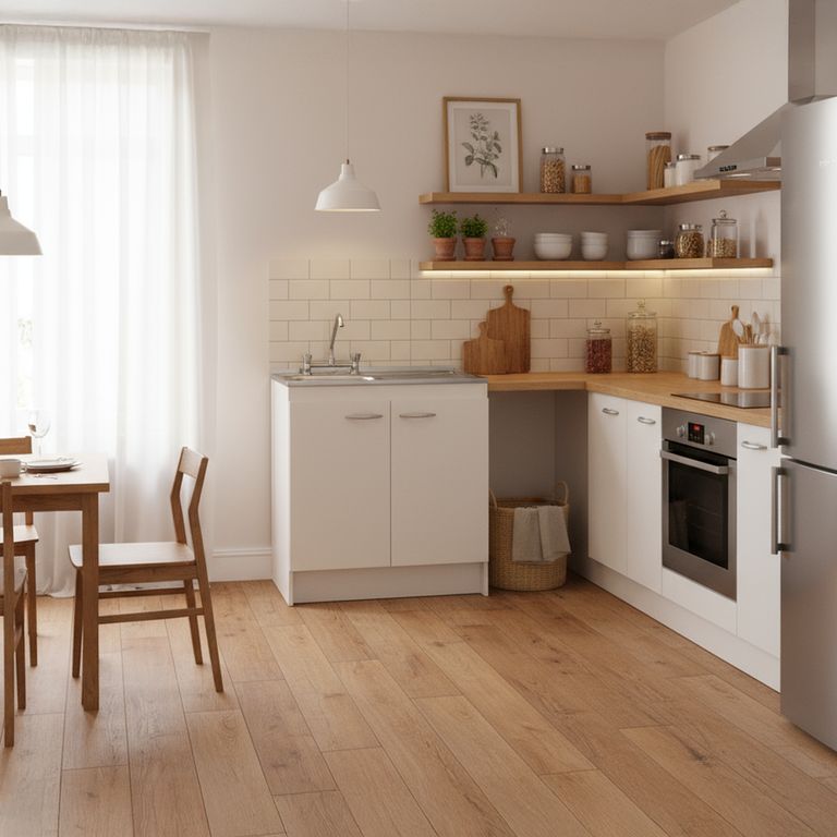 Mueble Cocina con Lavaplato Derecho 80 Cm y Grifería