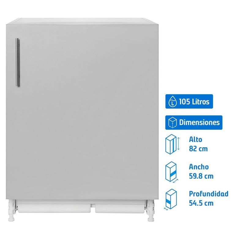 Mini Refrigerador Integrable Top Freezer 105 Litros RSR 41160