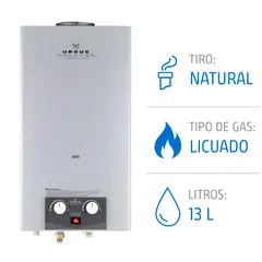 URSUS TROTTER - Calenfont Gas Licuado 13 Litros Tiro Natural Ionizado