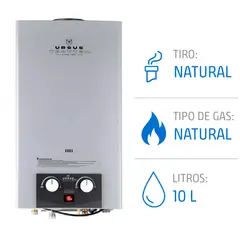 URSUS TROTTER - Calenfont Gas Natural 10 Litros Tiro Natural Ionizado