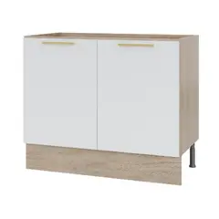 DUSCHY - Mueble Base sin Cubierta 2 Puertas Blanco