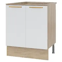 DUSCHY - Mueble Base sin Cubierta 2 Puertas Blanco