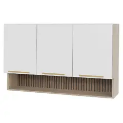 DUSCHY - Mueble Mural con Nicho 3 Puertas Blanco