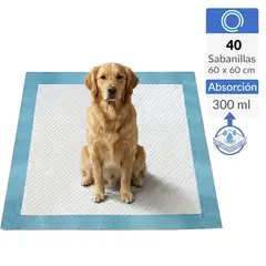 PETIZOOS - Sabanilla para perros entrenamiento 60x60 cm 40 unds