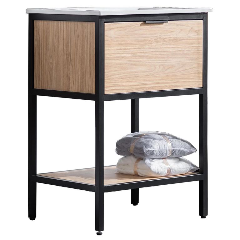 Mueble Baño Agata Acacia Natural 46x87x61 cm