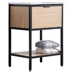 DUSCHY - Mueble Baño Agata Acacia Natural 46x87x61 cm