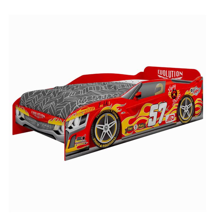 KIDSCOOL Cama Infantil Infantil Evolution Car Rojo