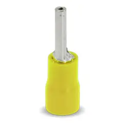 LEXO - Terminal de punta amarillo para cables calibre 10-12AWG 50 unidades