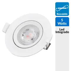 BP ILUMINACION - Foco Empotrado Led Basculante Metal Blanco