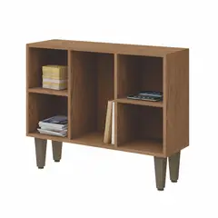 VEKKAHOME - Estante MDP 2 Nivel(es) 80x64.5x25.5 cm Café