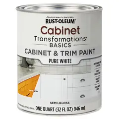 RUST OLEUM - Pintura para Muebles y Melamina Interior Semibrillo Blanco Puro 946 ml