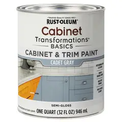 RUST OLEUM - Pintura para Muebles y Melamina Interior Semibrillo Gris Claro 946 ml