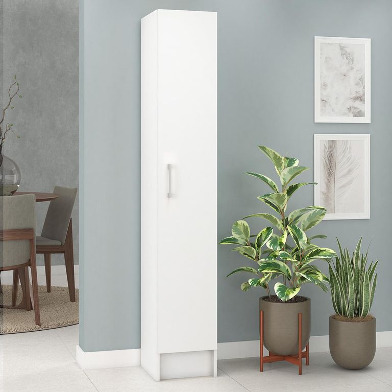 Mueble De Cocina Despensa 1 Puerta 170x30 cm Blanco