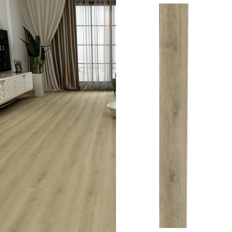 Piso Vinílico 5 mm sin bisel cm Oregon Beige 2.196 m2