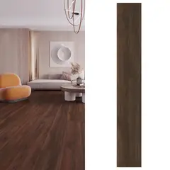 KLIPEN - Piso Vinílico 5 mm 18.3x121.9 cm Lignum Café 2.23 m2