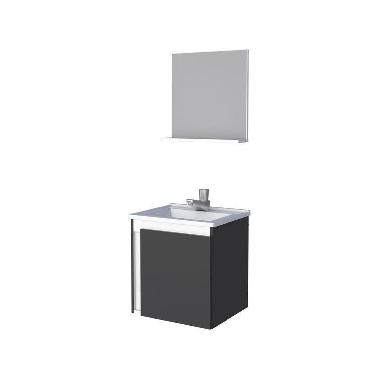 Vanitorio Aereo Onix Negro 37x42x32 cm