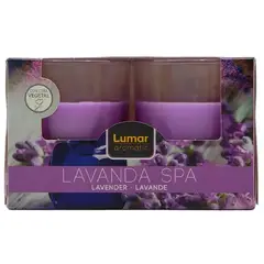LUMAR - Velas Pack 2 uds 7 cm Aroma Lavanda