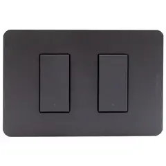 BTICINO - Interruptor doble MatixGo Negro