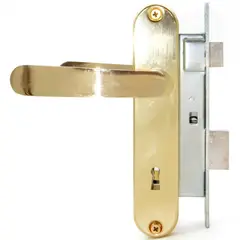 ODIS - Cerradura Embutir Cerradura de dormitorio Manilla Embutida Bronce Simona 7040