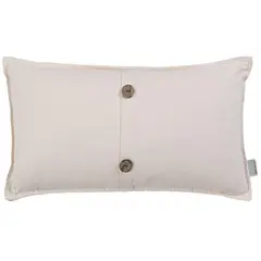 SOHOME - Cojín Boton 30x60 cm Crudo