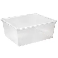 CASA BONITA - Caja 34.8x16.8x42.2 cm 19 l Transparente