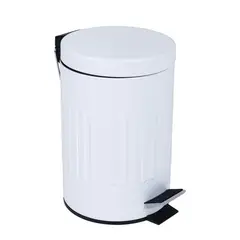 DORAL - Papelero 5 Litros Acero inoxidable Blanco