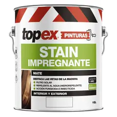 TOPEX - Impregnante Stain Mate 0.25 galón(es) Caoba