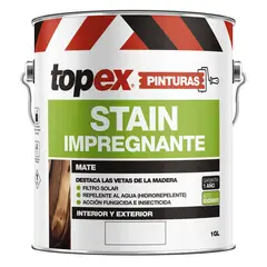 TOPEX - Impregnante Stain Mate 1 galón(es) Castaño