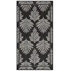 IDETEX - Alfombra Lower 67x120 cm Polipropileno Negro
