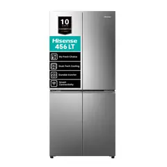 HISENSE - Refrigerador 4 Puertas Side by Side No Frost 456 Litros Inox RQ5P470NECF