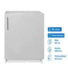 TEKA - Mini Freezer Vertical 96 Litros Blanco RSF-41160 BU