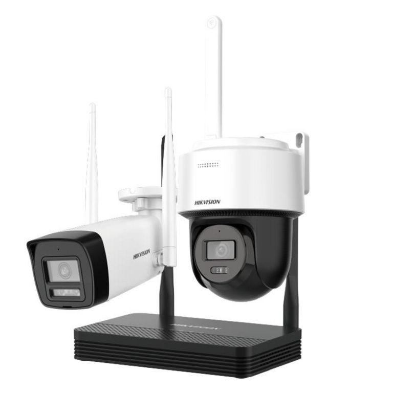 Kit Cámaras NVS 4CH 512GB SD/1 Bullet 1 Torreta WIFI 6