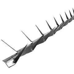HOGA - Pack 10 Puntas Reja Tiburón Mediana Galvanizada 10 cm 1 m