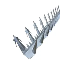 HOGA - Pack 5 Puntas Reja Tiburón Estrella Galvanizada 10 cm 1,25 m