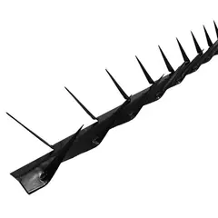 HOGA - Pack 10 Puntas Reja Tiburón Mediana Negra 10 cm 1 m