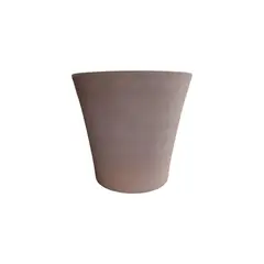 DEROMA - Maceta primitivo conica color grafito 31 cm