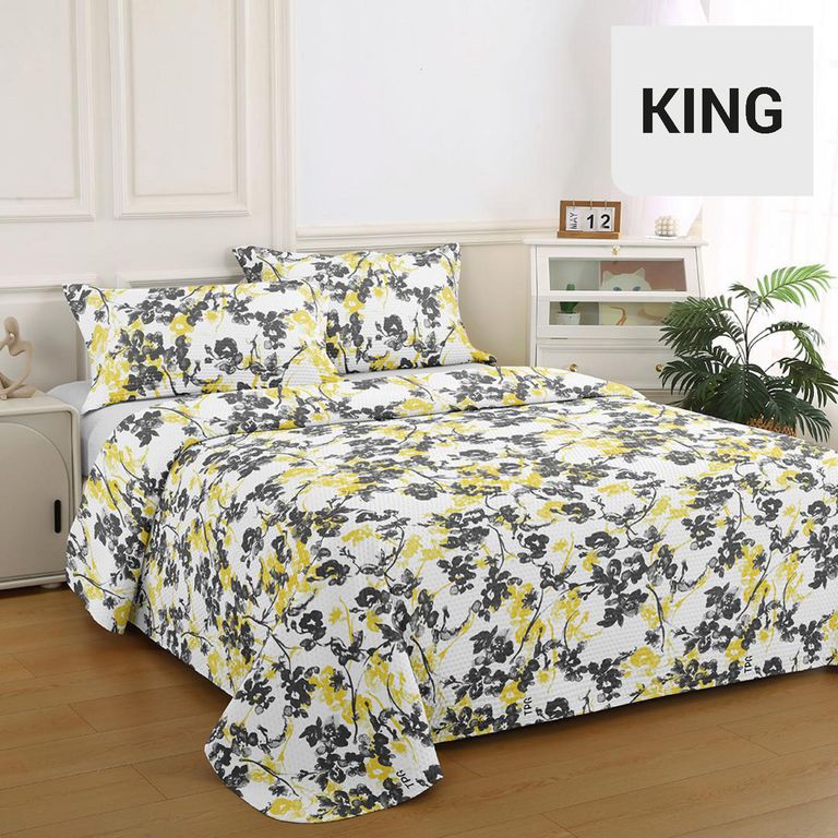 ILLUSIONS Quilt King Bruselas Amarillo