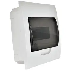 LEXO - Tablero embutido 8 módulos tapa humo transparente IP41