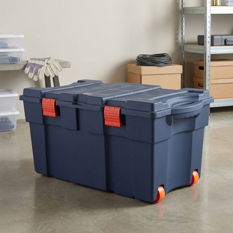 Baúl 50.5x43.5x94 cm 130 l Azul denim