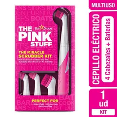 THE PINK STUFF - Kit Cepillo Eléctrico para Limpieza Multiusos