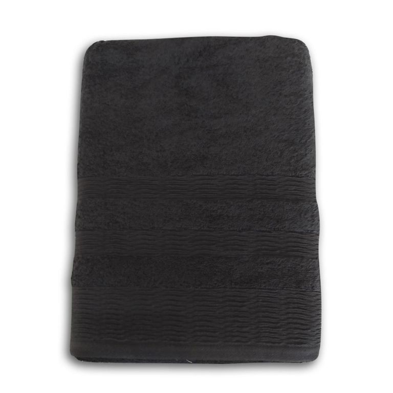 Set de 2 Toallas 500 gr Algodón 70x140 cm Negro