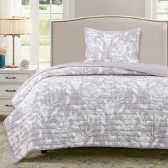 DIB - Quilt Flores Gris
